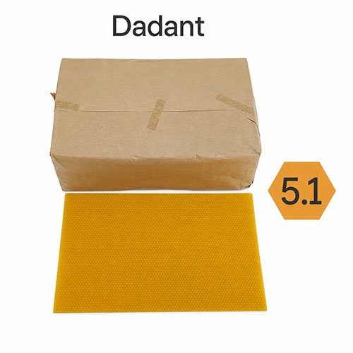 Dadant-Mittelwände aus Bienenwachs, 5 kg, 5,1 mm