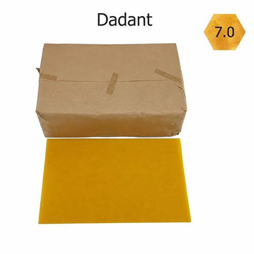 Dadant-Mittelwände aus Bienenwachs, 5 kg, 7,0 mm