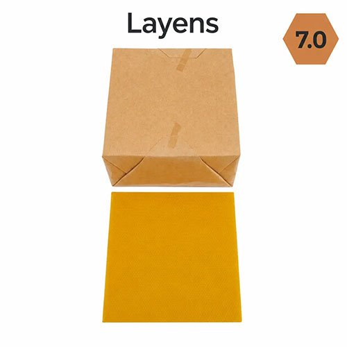 Layens-Mittelwände aus Bienenwachs, 5 kg, 7,0 mm