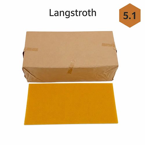 Langstroth-Mittelwände aus Bienenwachs, 5 kg, 5,1 mm