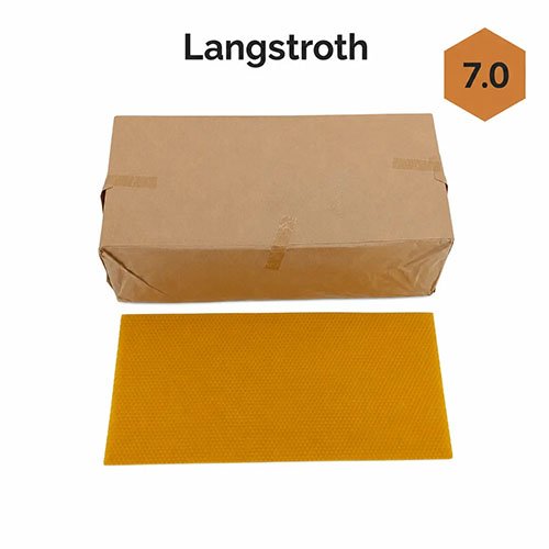 Langstroth-Mittelwände aus Bienenwachs, 5 kg, 7,0 mm