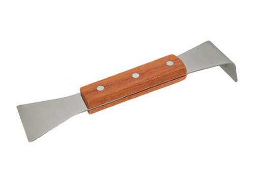 Economy-Stockmeißel aus Edelstahl mit Holzgriff, 20 cm