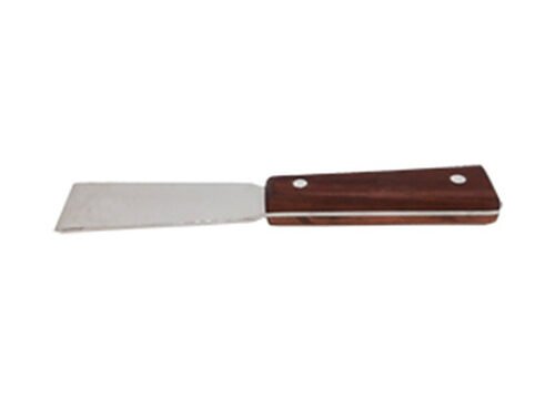 Klassischer flacher Stockmeißel mit Holzgriff, 21 cm