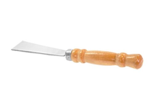 Edelstahl-Stockmeißel mit ergonomischem Holzgriff, 24,5 cm