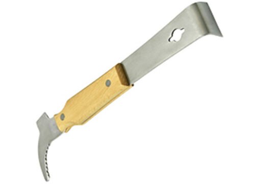 Edelstahl-Stockmeißel mit Holzgriff, 25 cm