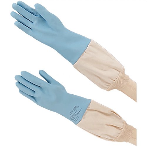 Blaue Latex-Imkerhandschuhe